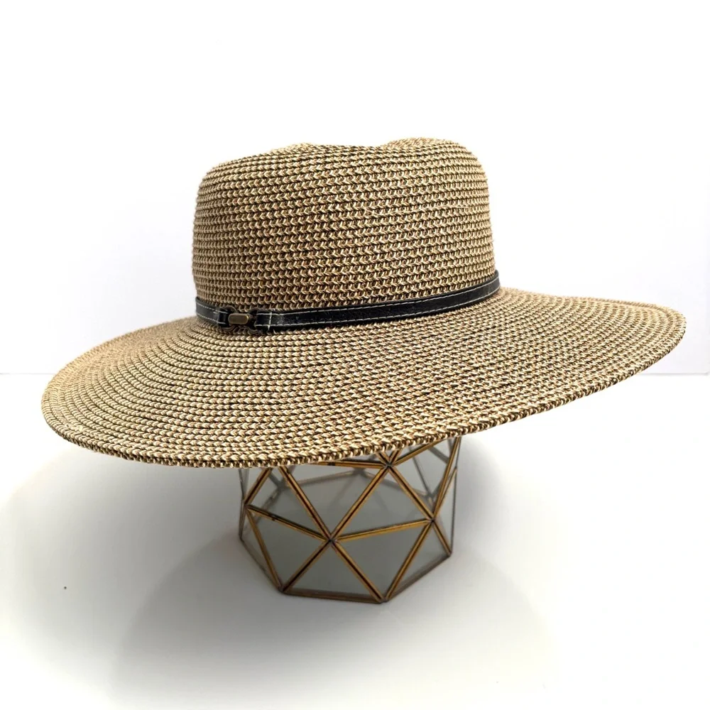 Nine West | Women’s Woven Summer Sun Hat 15” with Brown Band‎ OS